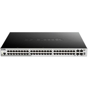 D-Link DGS-1510-52XMP 52-Port Gigabit L2/3 Managed PoE+ Switch, 4 10GbE SFP+ slots, supports stacking